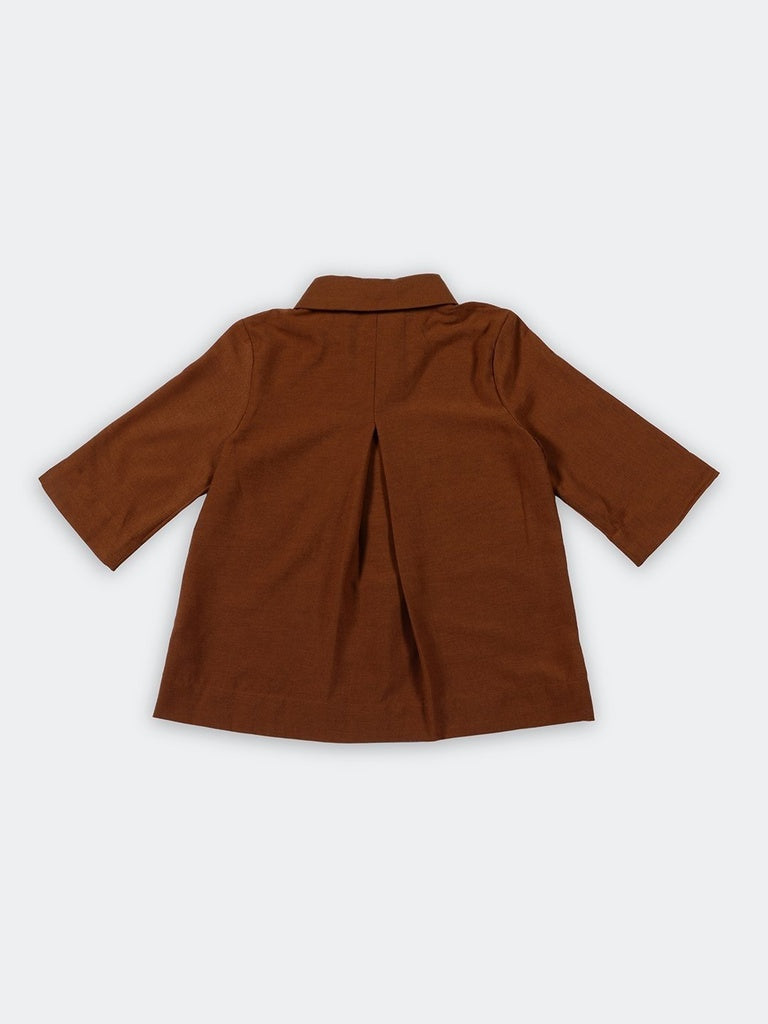 Wardrobe Brown Solid Blouse