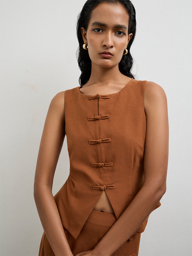 Wardrobe Brown Solid Top