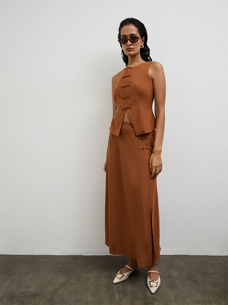 Wardrobe Brown Solid Top