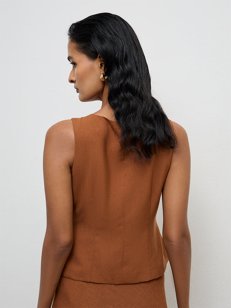 Wardrobe Brown Solid Top