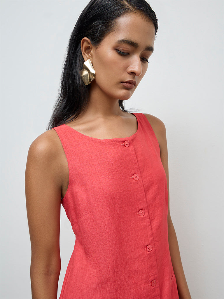 Wardrobe Coral Shift Dress
