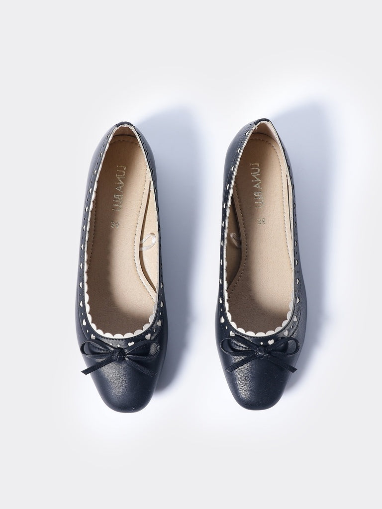 LUNA BLU Black Ballerinas