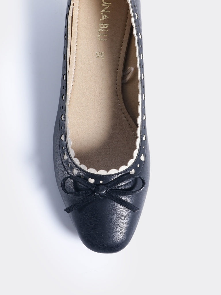 LUNA BLU Black Ballerinas