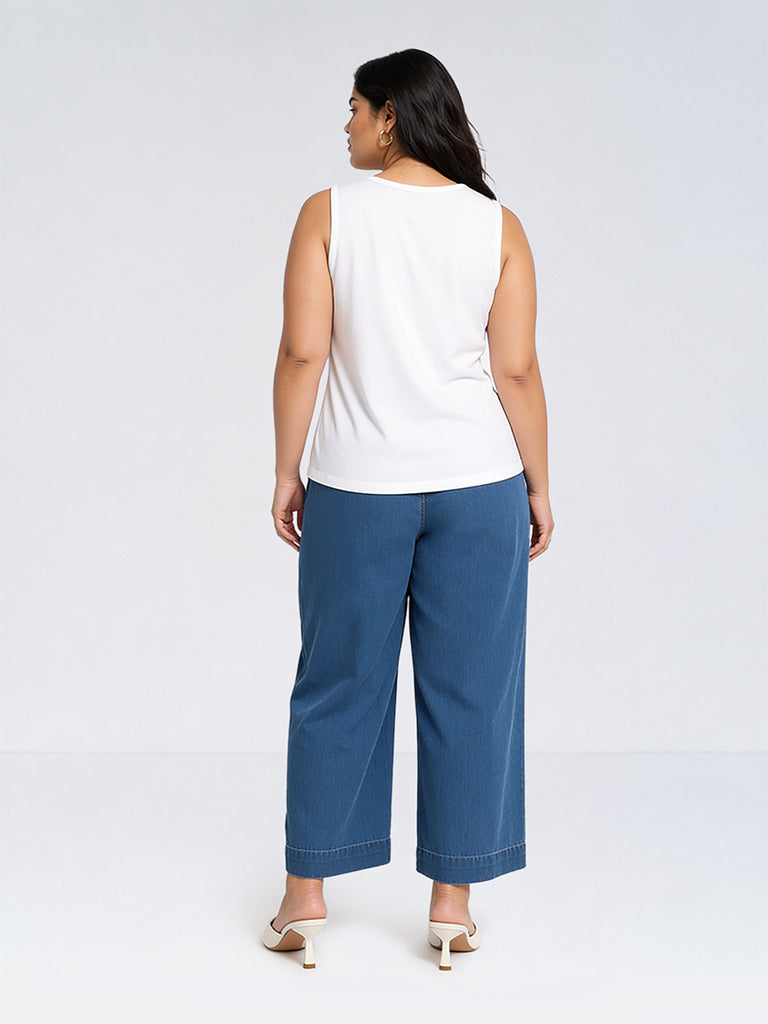 Gia Blue-Wash High-Waist Regular Fit Jeans