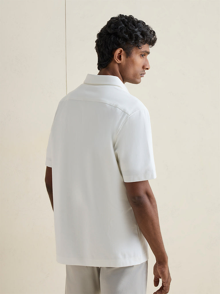 Ascot White Relaxed-Fit Shirt