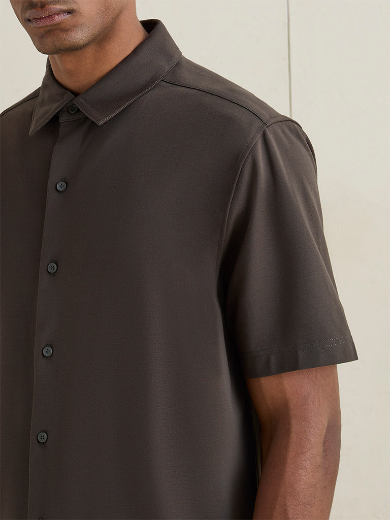 Ascot Dark Olive Relaxed-Fit Shirt