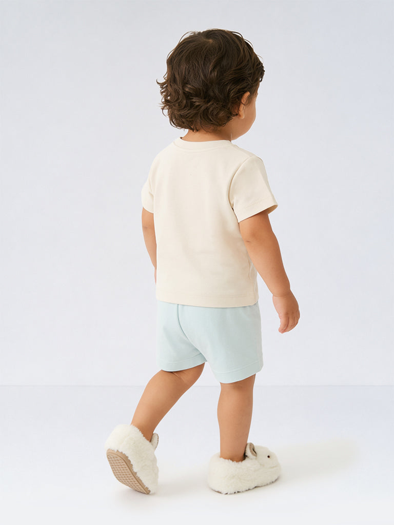 HOP Baby Boys Multicolour Printed Cotton T-Shirts - Pack of 5