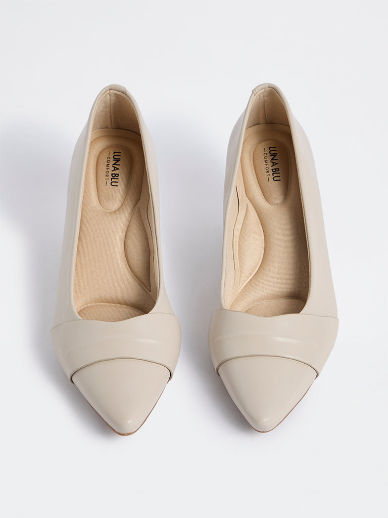 LUNA BLU Ivory Comfort Pump Shoes