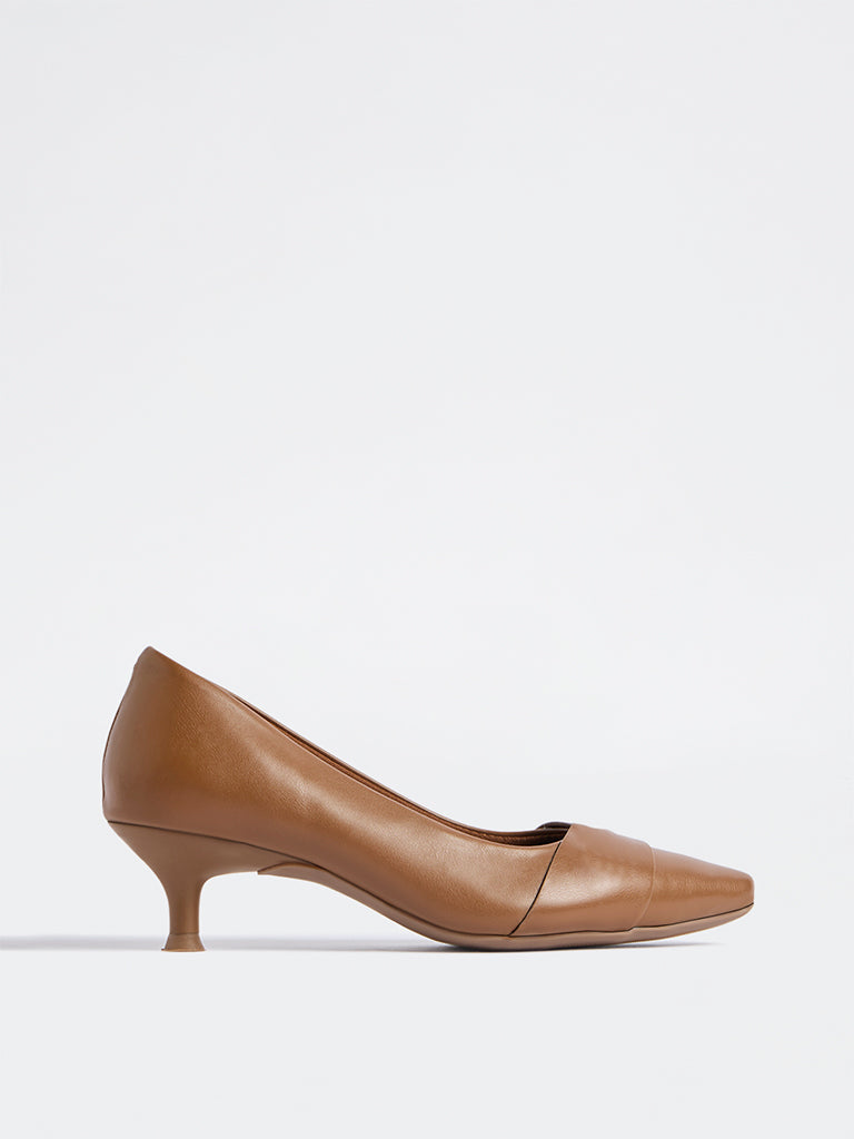 LUNA BLU Tan Comfort Pump Shoes