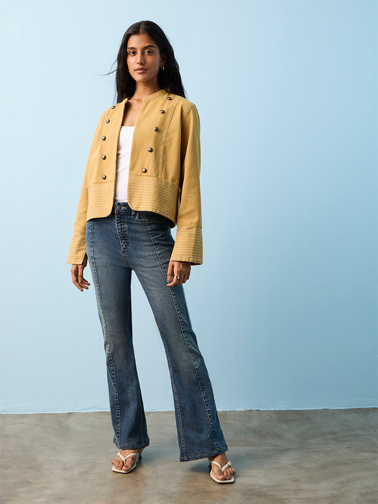 LOV Mustard Button Detailed Jacket