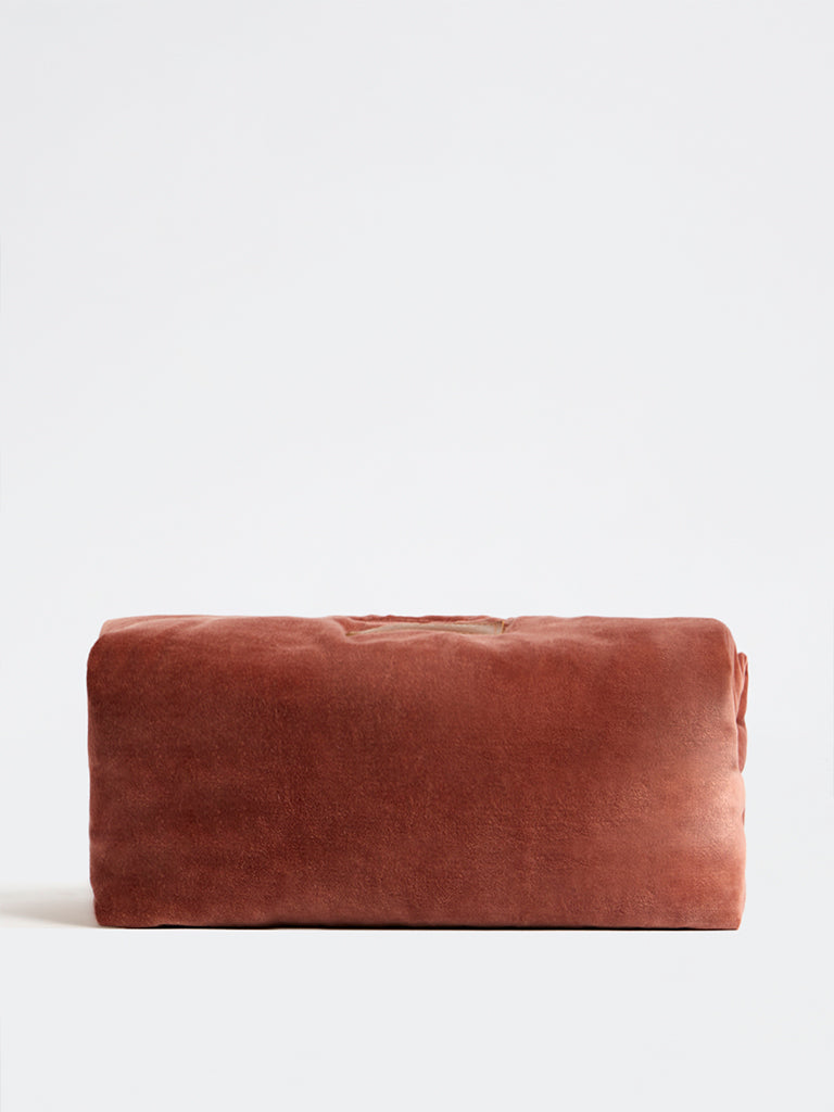 Westside Home Rust Velvet Travel Pouch