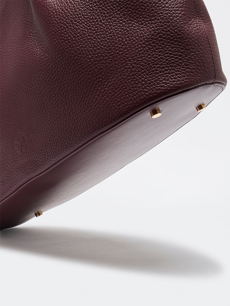 Belle Grain Leather Large Tote