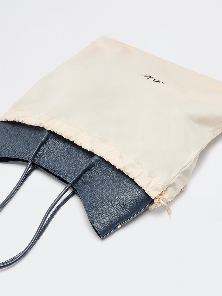 Pome Luxe Belle Grain Leather Large Tote