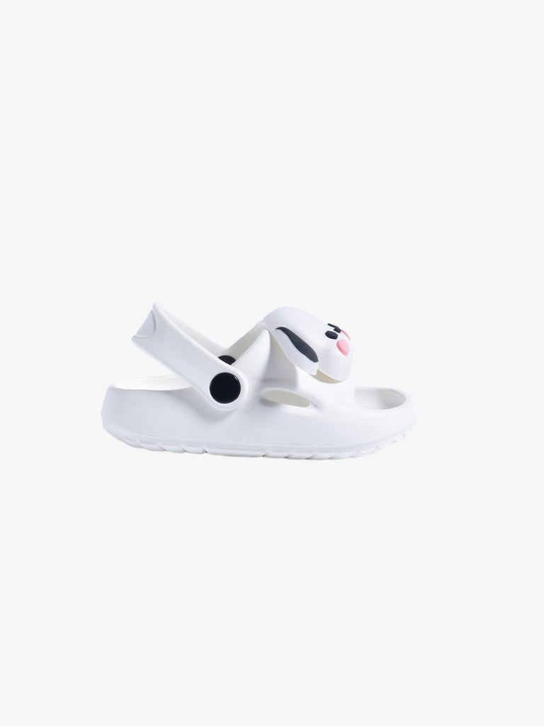 Yellow White Dog Themed Clogs