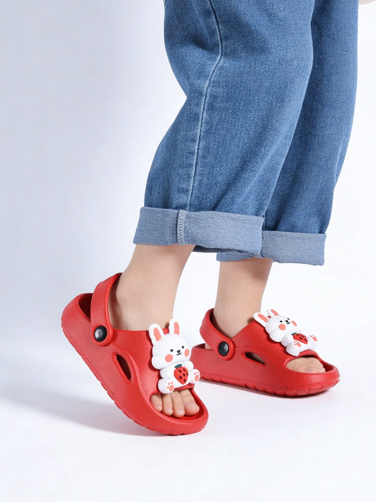 Yellow Red Bunny Themed Clogs