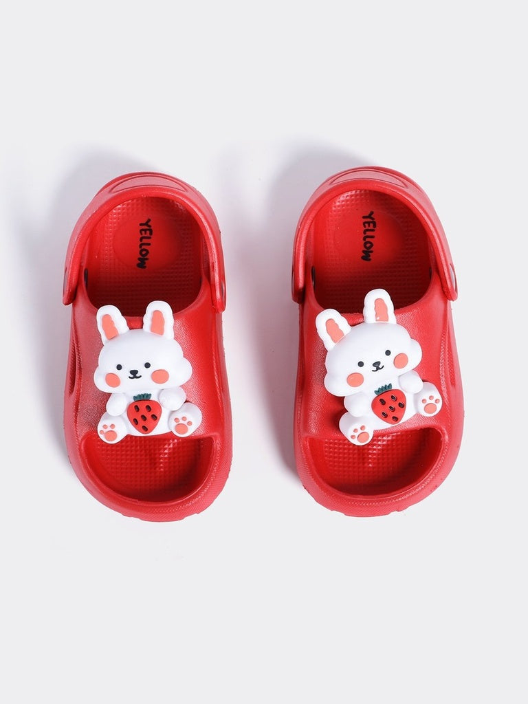 Yellow Red Bunny Themed Clogs