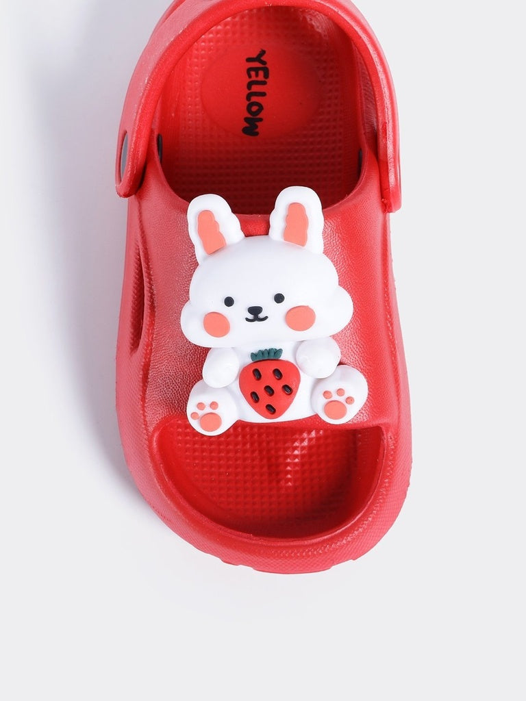 Yellow Red Bunny Themed Clogs