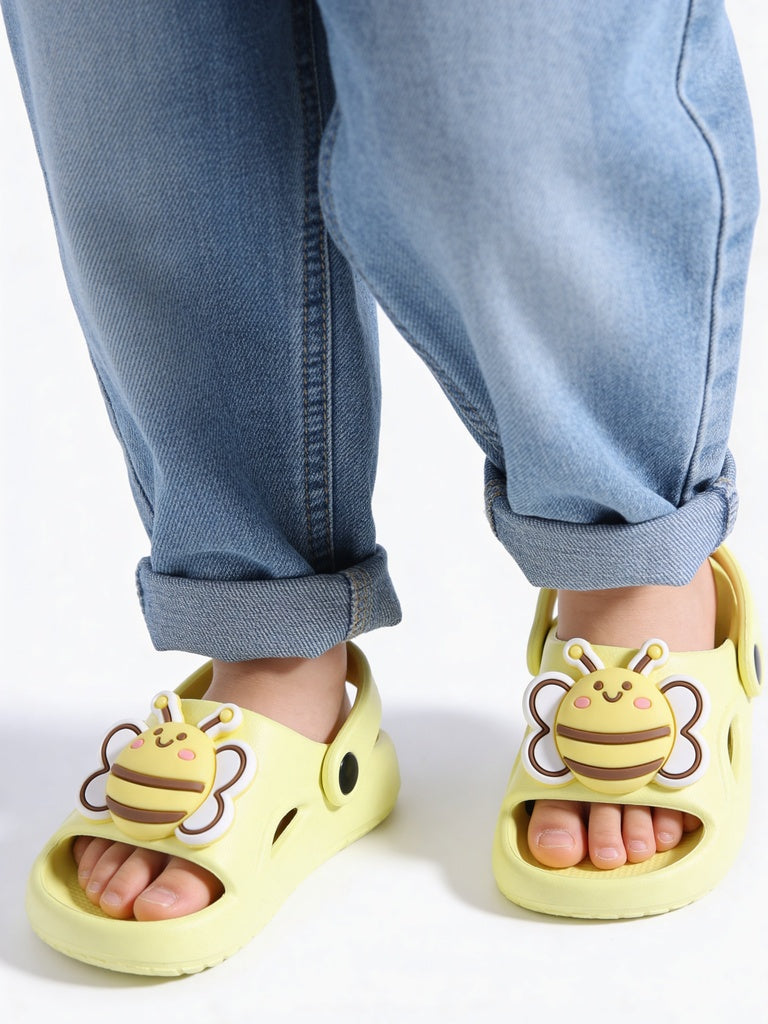 Yellow Yellow Bee Themed Comfort Clogs