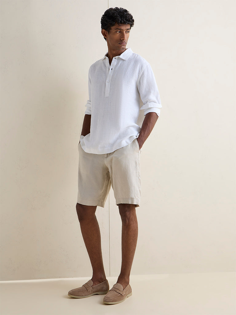 Ascot Off-White Relaxed-Fit Shirt