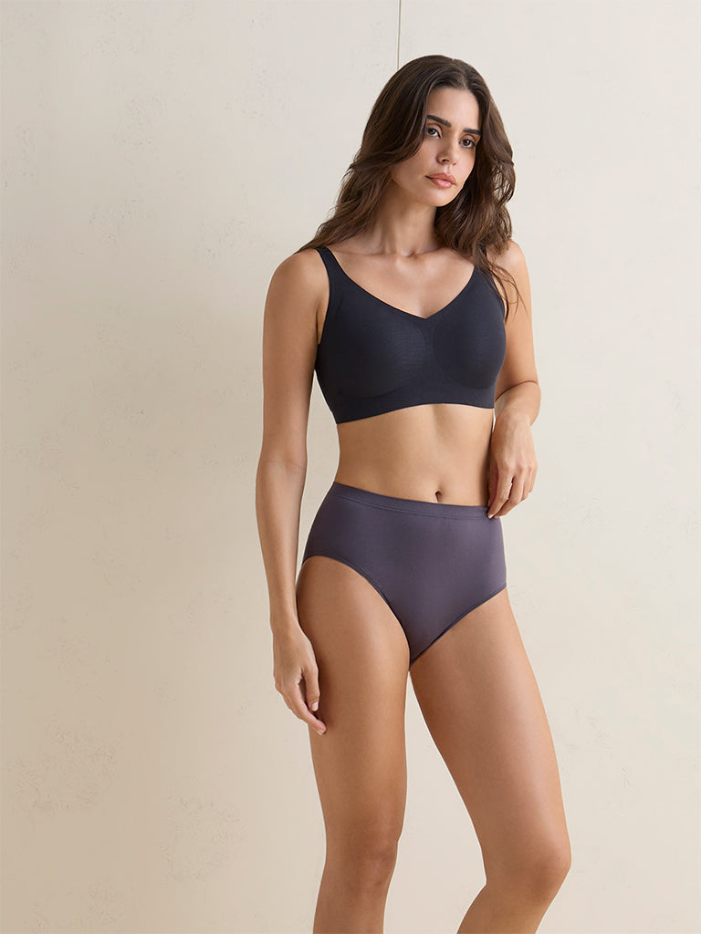 Wunderlove Charcoal Seamfree Full Briefs