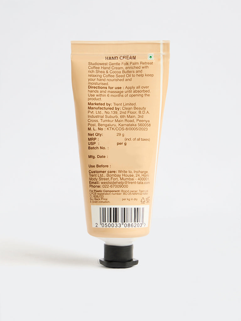 Studiowest Gentle Folk Palm Retreat Coffee Hand Cream - 29 G