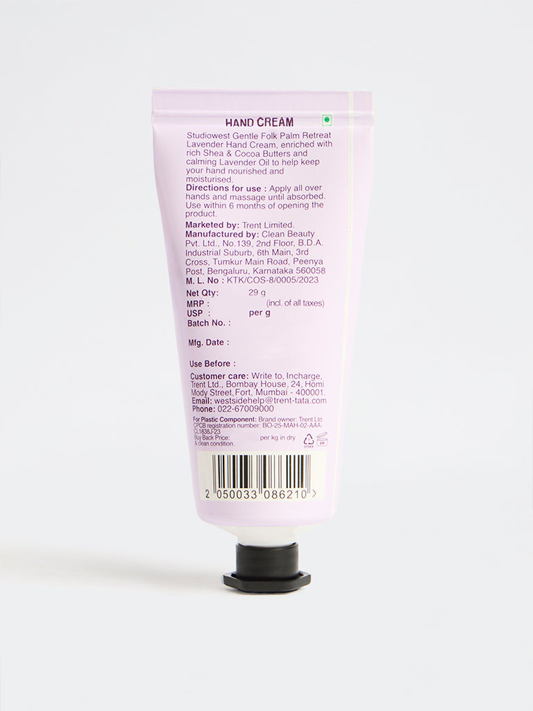 Studiowest Gentle Folk Palm Retreat Lavender Hand Cream - 29 G