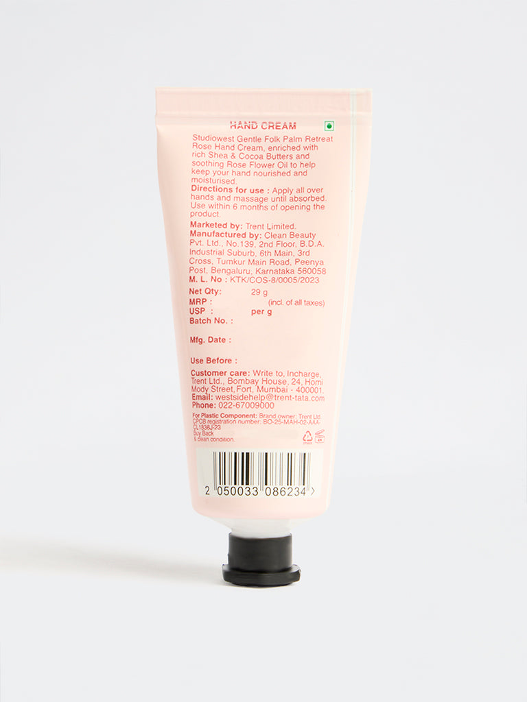 Studiowest Gentle Folk Palm Retreat Rose Hand Cream - 29 G