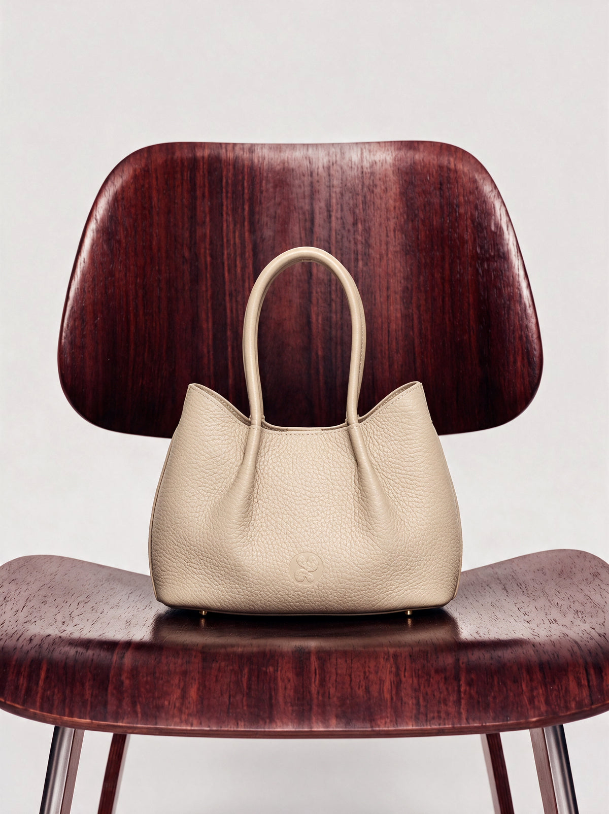 Belle Grain Leather Mini Tote