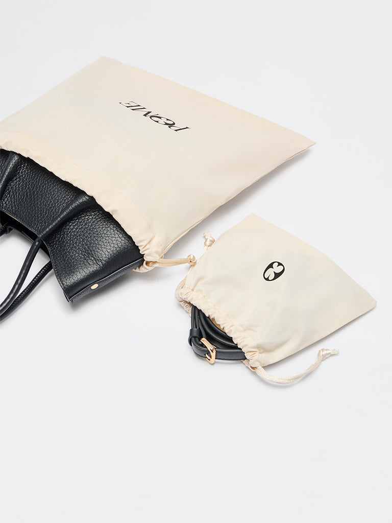 Pome Luxe Belle Grain Leather Mini Tote