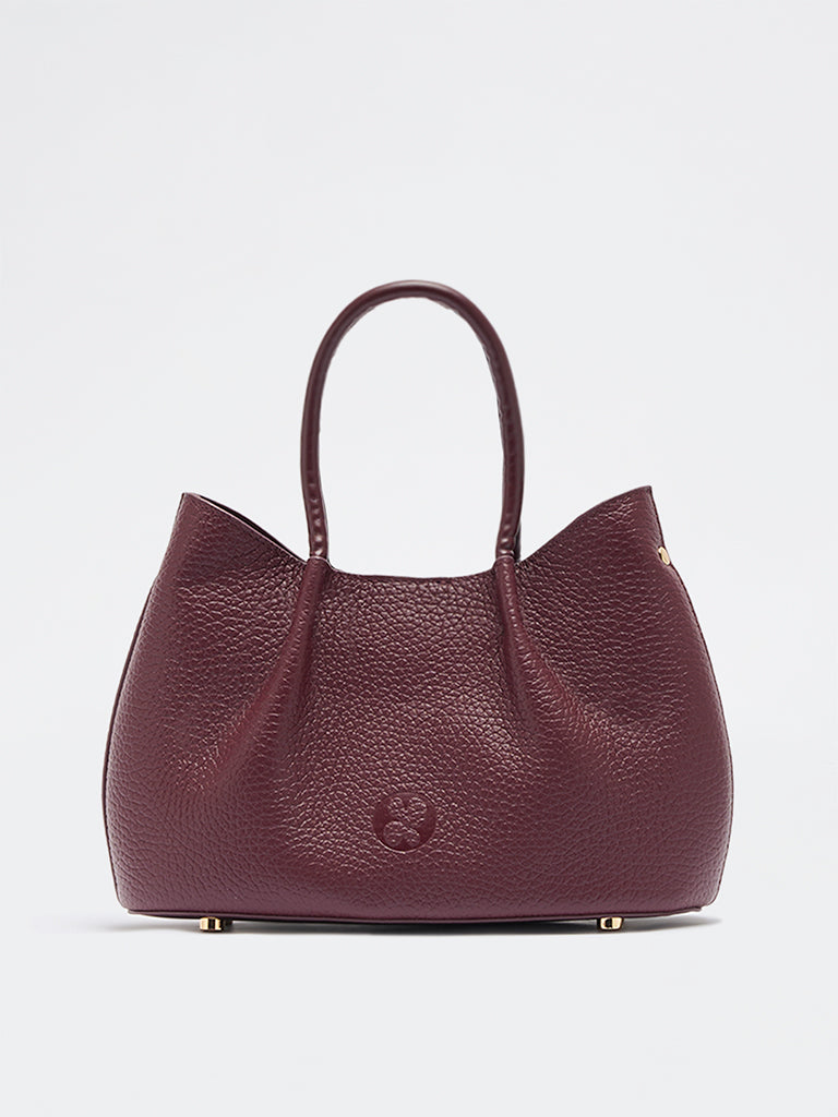 Belle Grain Leather Mini Tote