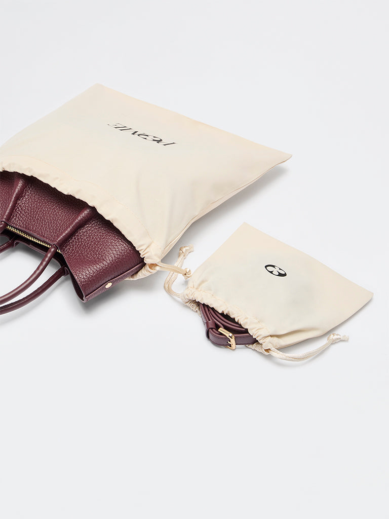 Pome Luxe Belle Grain Leather Mini Tote
