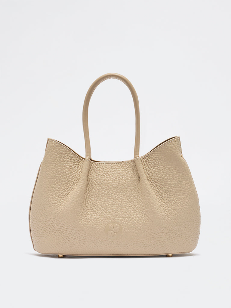 Belle Grain Leather Mini Tote
