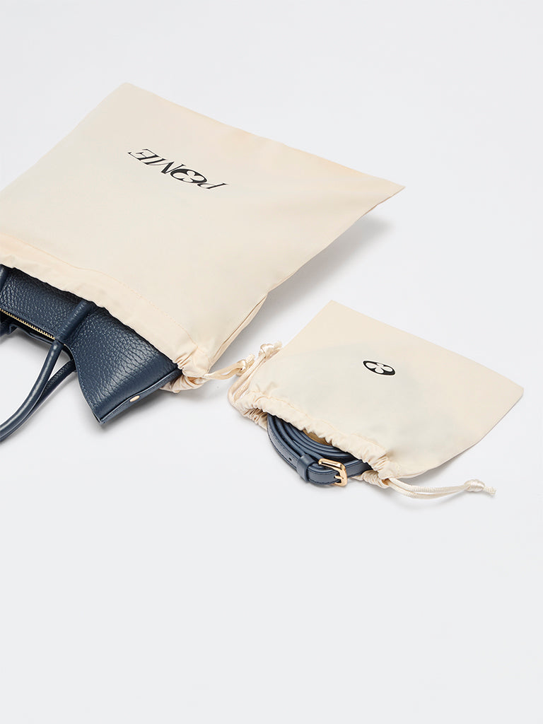 Pome Luxe Belle Grain Leather Mini Tote
