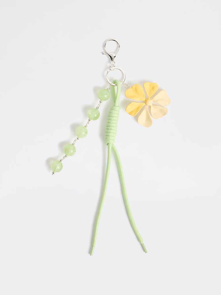 Westside Accessories Green Paracord Floral Bag Charm