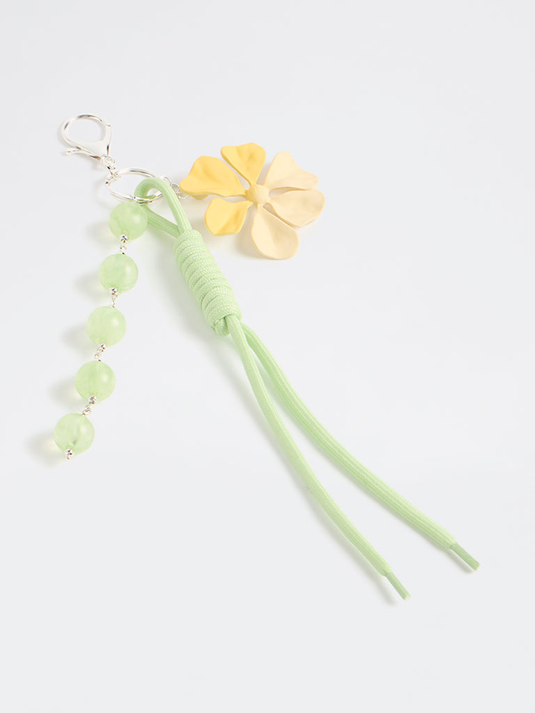 Westside Accessories Green Paracord Floral Bag Charm