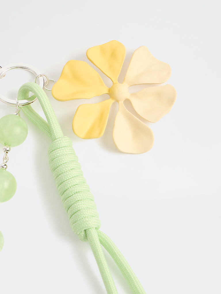Westside Accessories Green Paracord Floral Bag Charm