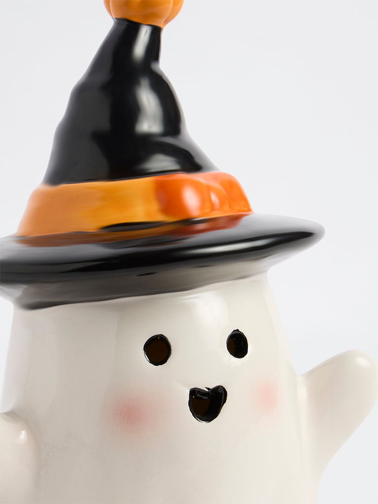 Westside Home White Ghost Light-Up Halloween Decorative Object