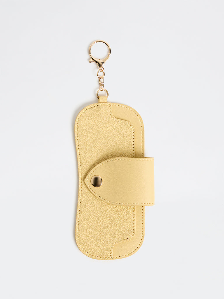 Westside Accessories Yellow Textured Sunglasses Cover