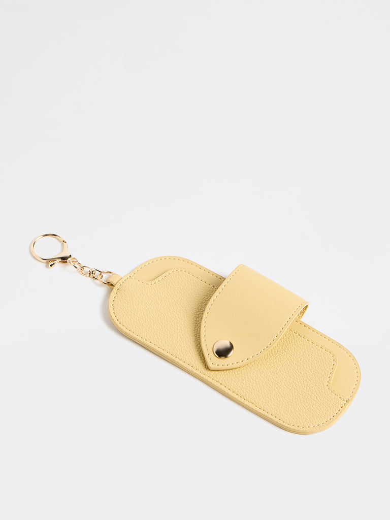 Westside Accessories Yellow Textured Sunglasses Cover
