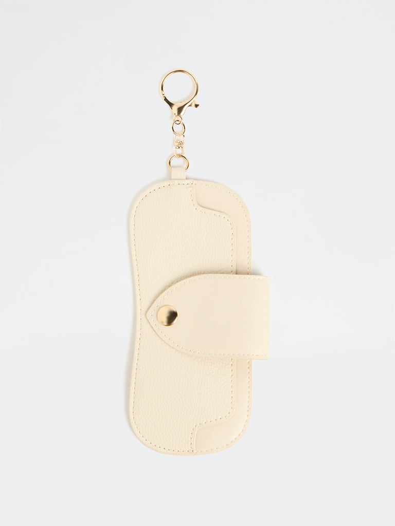 Westside Accessories Off-White Textured Sunglasses Cover