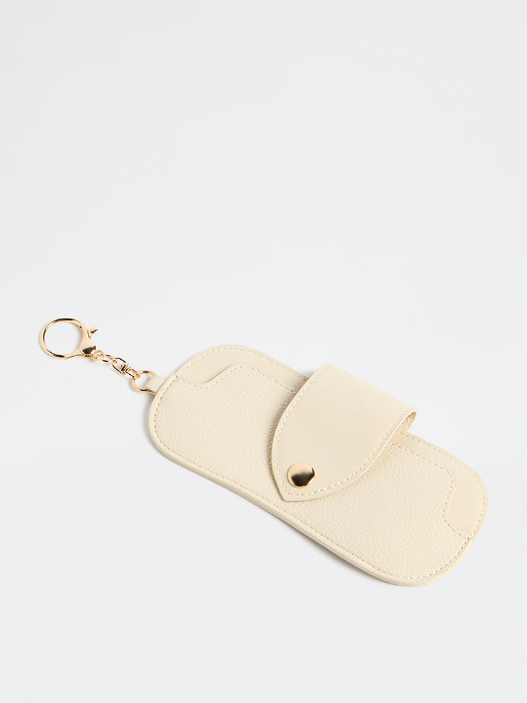 Westside Accessories Off-White Textured Sunglasses Cover