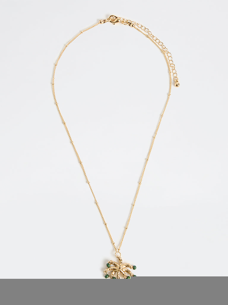 Westside Accessories Gold Tree Pendant Necklace