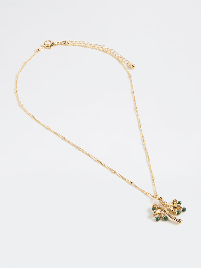 Westside Accessories Gold Tree Pendant Necklace