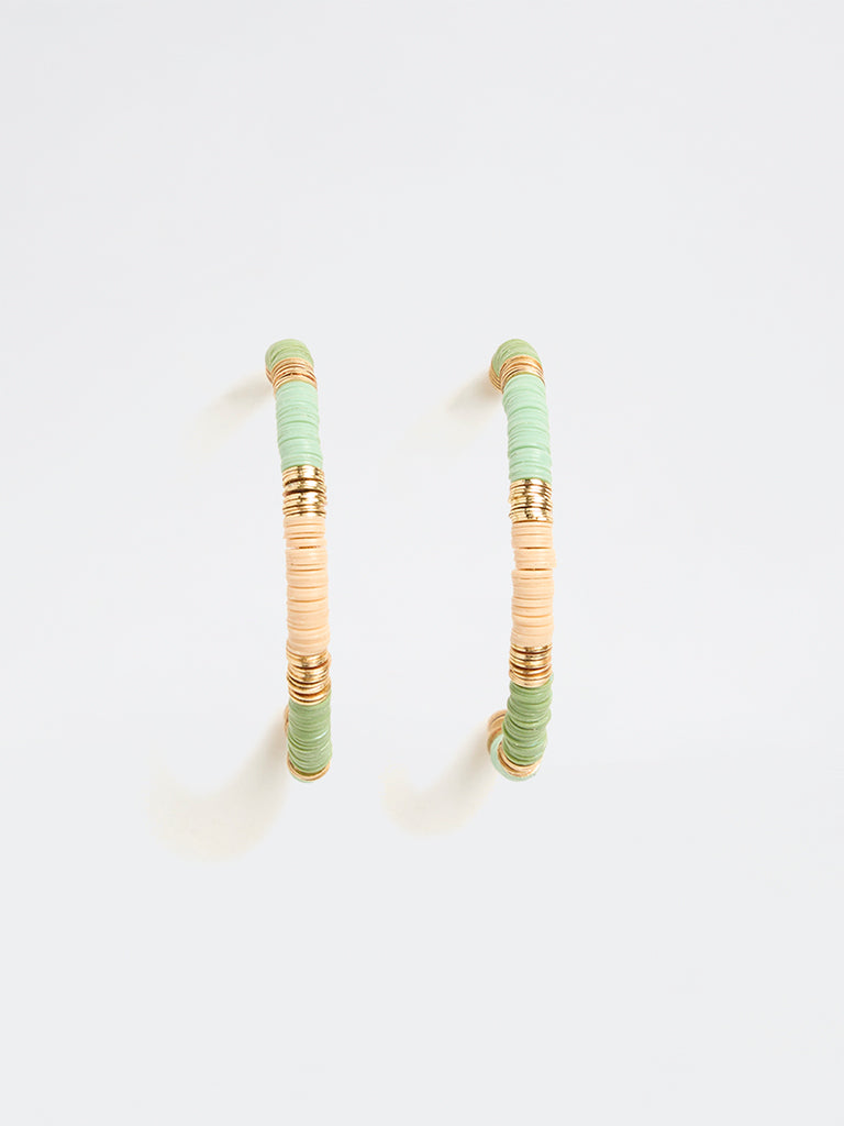 Westside Accessories Multi-Colour Disc Hoop Earrings