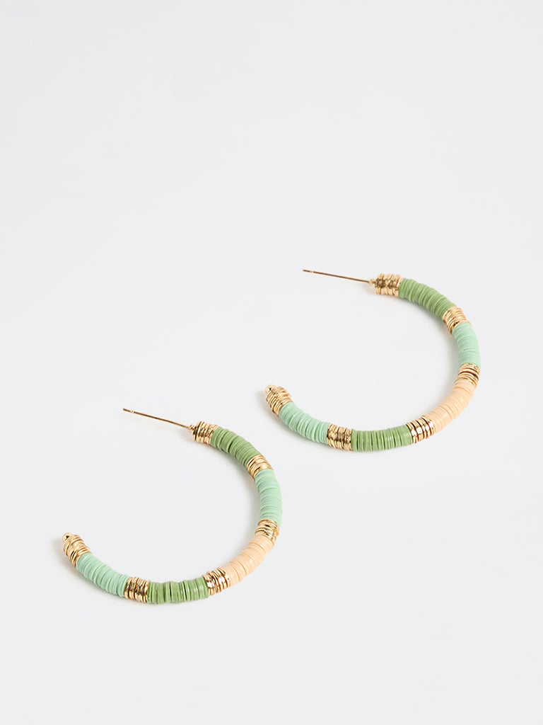 Westside Accessories Multi-Colour Disc Hoop Earrings