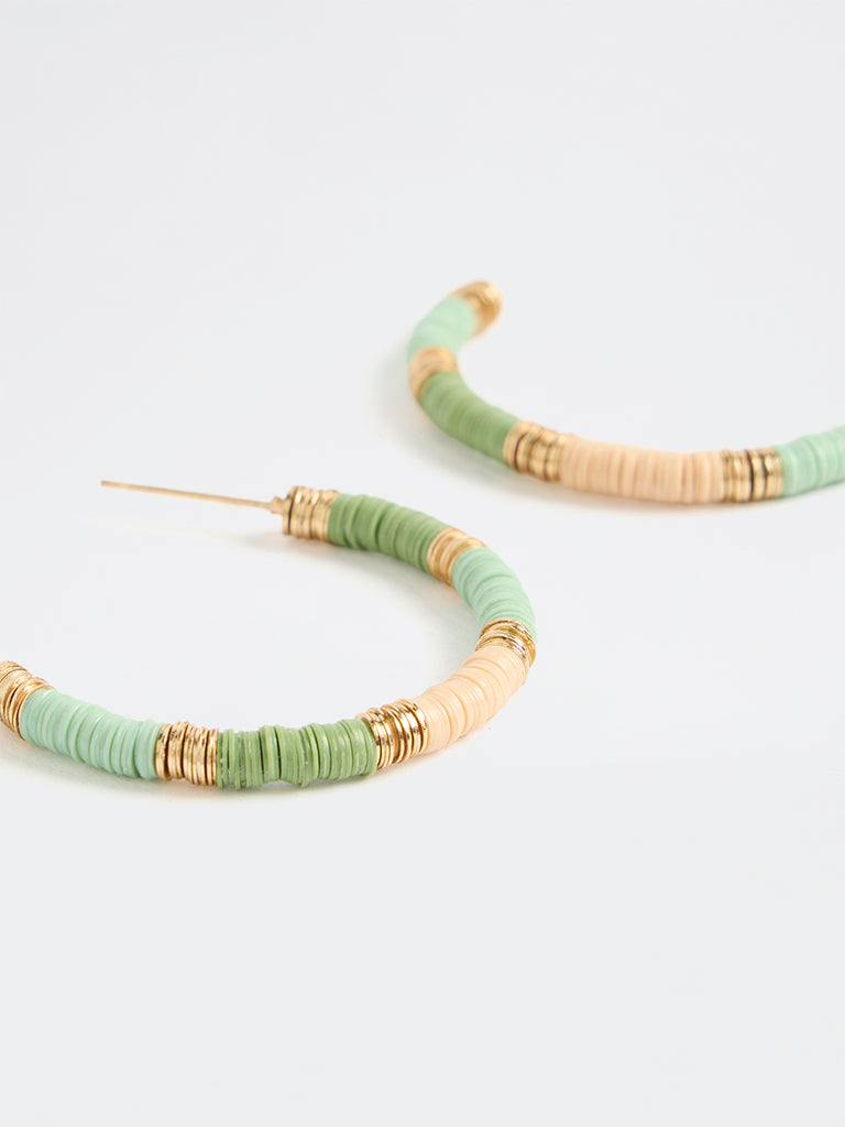 Westside Accessories Multi-Colour Disc Hoop Earrings