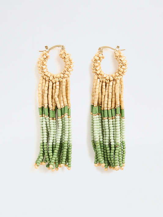 Westside Accessories Multi-Coloured Beaded Chandelier Earrings