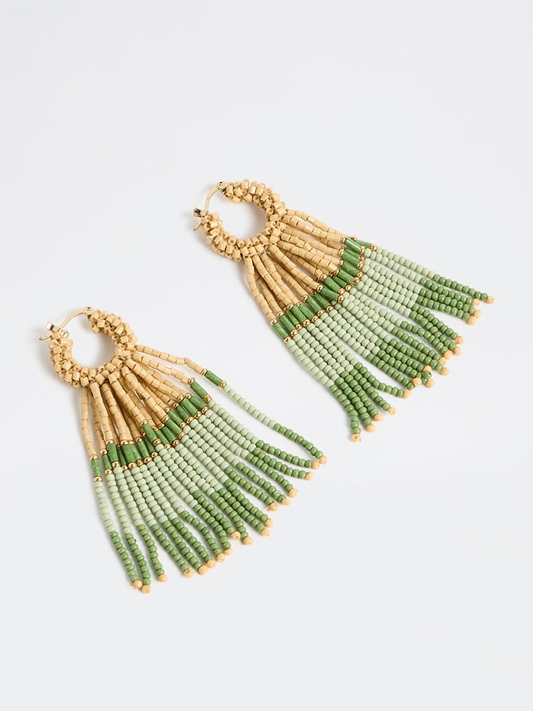 Westside Accessories Multi-Coloured Beaded Chandelier Earrings