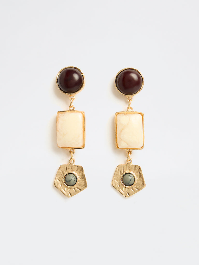 Westside Accessories Multicolour Statement Dangler Earrings