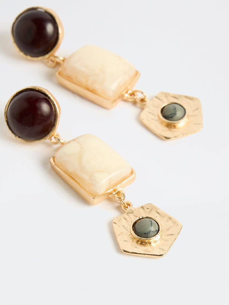 Westside Accessories Multicolour Statement Dangler Earrings